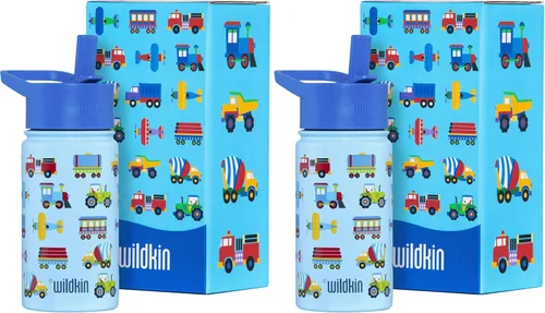 Miniatura 42 de Wildkin Kids - Botella de agua de acero inoxidable de 14 onzas para niños – Sin BPA, a prueba de fugas, aislada, fácil de limpiar - Ballerina