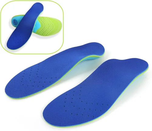 Miniatura 7 de Plantillas para pies para fascitis plantar, soporte para el arco, insertos ortopédicos, alivian los pies planos y el arco alto, Azul
