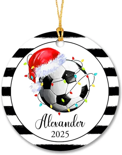 Miniatura 10 de Adorno de Navidad 2026 con texto en inglés "Bee Merry Christmas", adornos personalizados de Navidad de abejas 2026, decoración colgante de árbol