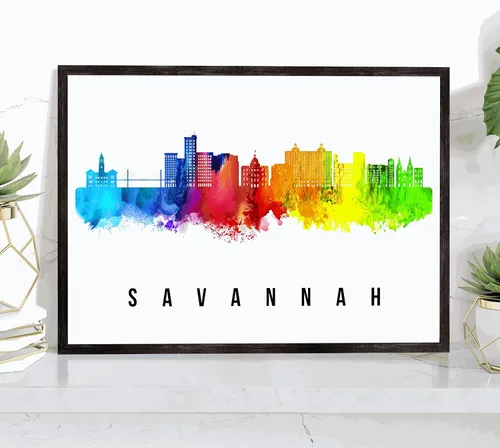 Miniatura 12 de Pera Print Rochester Skyline New York Póster, pintura de paisaje urbano de Nueva York, impresión de paisaje urbano y monumentos, arte de pared