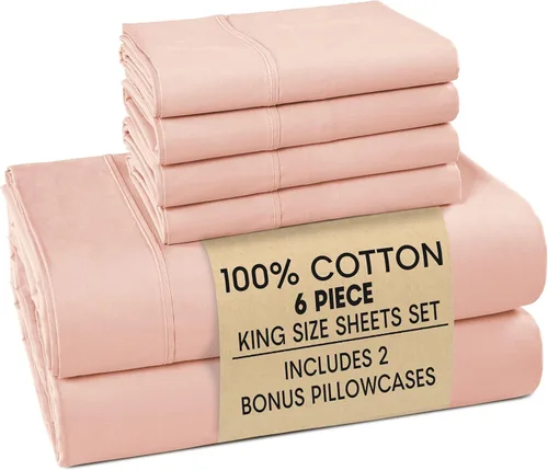 Miniatura 28 de Casa Platino Sábanas de cama individual XL, sábanas de 100 % algodón con 2 fundas de almohada, tejido percal crujiente y sensación acogedora, verde