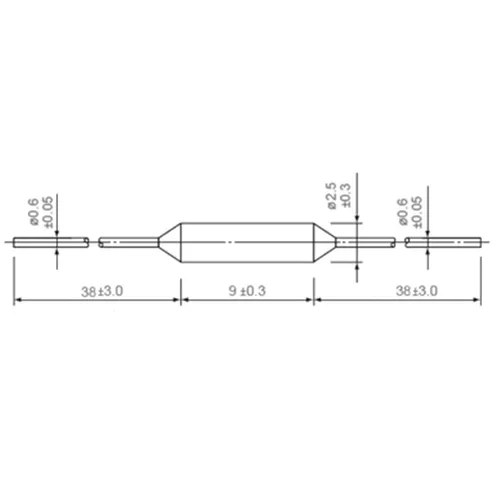 Miniatura 5 de Fusible Térmico 70C 158.0 °F TF Cutoff 2A 250V SM065A0 Enlaces de plomo axial Serie SM