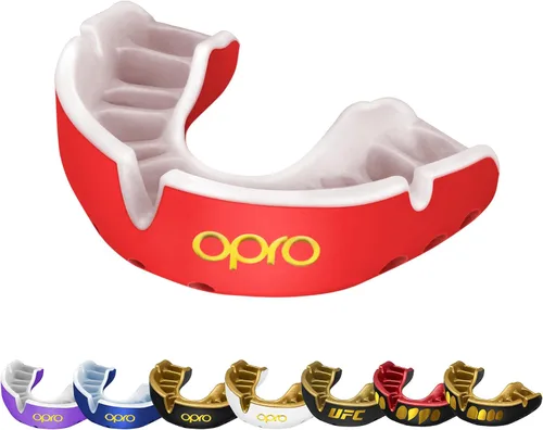 Miniatura 19 de OPRO Protector bucal Gold Level - Protector bucal moldeable con ajuste cómodo de primera calidad y protección multicapa para boxeo, artes marciales
