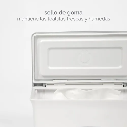 Miniatura 5 de Dispensador de toallitas para bebé Ubbi, estuche de toallitas para bebé, porta toallitas para bebé con placa ponderada, mantiene las toallitas