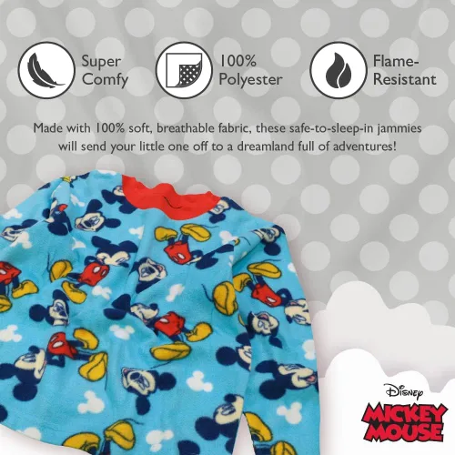Miniatura 2 de Disney niños Mickey Mouse Pixar - Conjunto de pijama holgado de 5 piezas, suave y lindo para niños