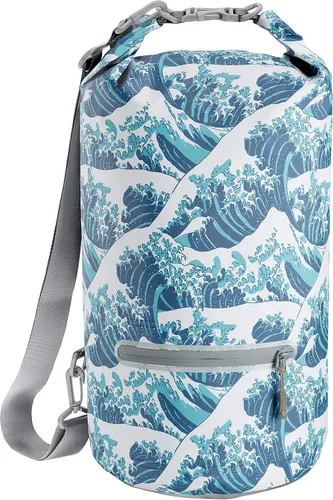 Miniatura 25 de Skog Å Kust DrySak - Bolsa impermeable con tapa enrollable para viajes y al aire libre - tamaños de 5, 10 y 20 litros Digicamo
