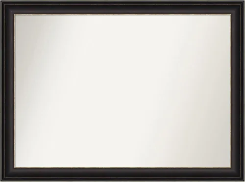Miniatura 263 de Amanti Art Espejo de baño de bronce para sobre el fregadero, 24 x 24 pulgadas, espejo cuadrado de bronce Lara para tocador, marco de madera