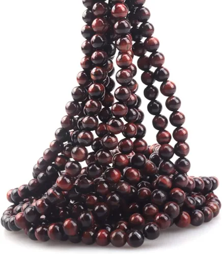 Miniatura 38 de Cuentas sueltas redondas de piedra natural de amatista de 8mm, cuentas para hacer joyas y manualidades DIY, 1 cordón de 15 pulgadas, aproximadamente
