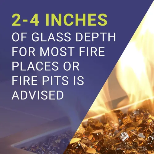 Miniatura 6 de American Fireglass vidrio refractario para fuego, con vidrio para hogar y vidrio para fuego de hoyo, 10 libras, Bronce