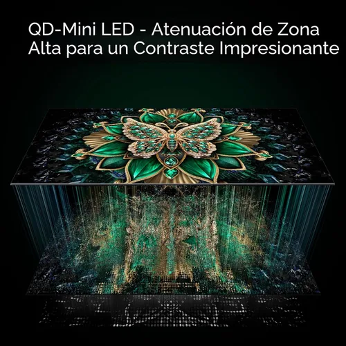 Miniatura 3 de TCL Serie QM7K de 55 Pulgadas Mini LED QLED 4K HDR 55QM7K, Modelo 2025 Pantalla Anti Reflejante de 120HZ-144HZ Smart Google TV Dolby Atmos