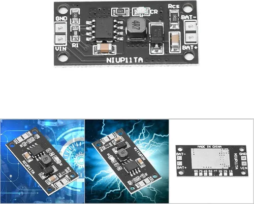 Miniatura 8 de Eujgoov 2 módulos de cargador de batería NiCd NiMH, 1.2V CC, entrada de 5V, listado UL, negro, 0.591 in x 0.157 in x 0.157 in, cargador de batería