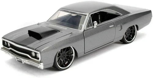 Jada Fast & Furious 1:24 Dom's 1970 Plymouth Roadrunner - Coche fundido a presión, juguetes para niños y adultos