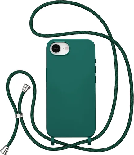 Miniatura 31 de ZTOFERA Funda Crossbody para iPhone 15 Pro con Correa de Cordón Ajustable, Funda Suave de Silicona Líquida para iPhone 15 Pro 6.1 pulgadas - Rosa