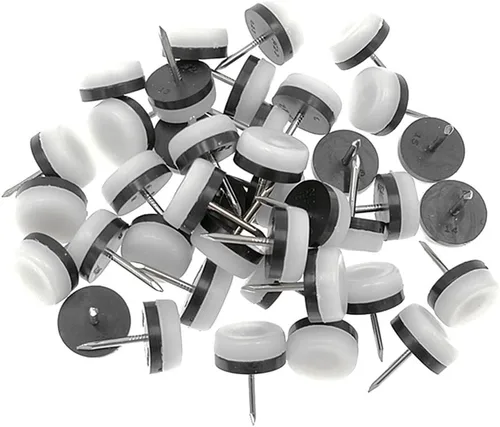 Miniatura 8 de 40 almohadillas deslizantes para muebles, de nailon, para patas de madera, sofá de mesa (diámetro, blanco)
