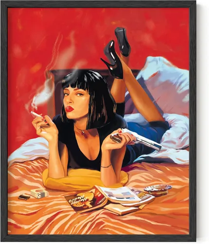 HAUS AND HUES Póster de escena de película para habitación estética de los años 90, arte de pared de película retro, arte de mercancía, decoración