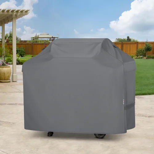 Miniatura 8 de Unicook - Funda para parrilla a gas al aire libre, cubierta de parrilla de 60 pulgadas, protector de barbacoa resistente al agua y a la Gris