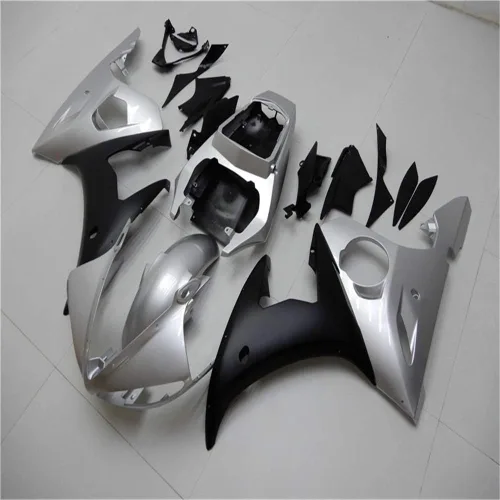 Miniatura 3 de Carenado de inyección negro plateado apto para Yamaha YZF 2003-2005 R6 y 2006-2009 R6S nuevo kit pintado ABS plástico motocicleta carrocería mercado