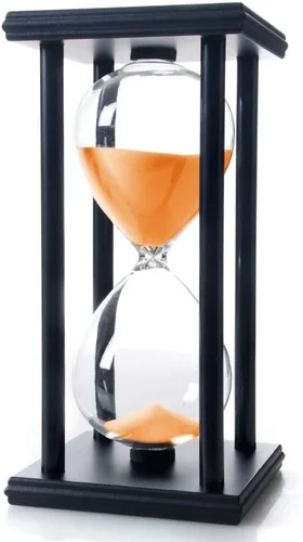 Miniatura 8 de Lodunsyr Reloj de Arena Temporizador de 30 Minutos para Decoración de Ornamentos Navidad Año Nuevo Cumpleaños Té Mesa de Café Estante de Libros