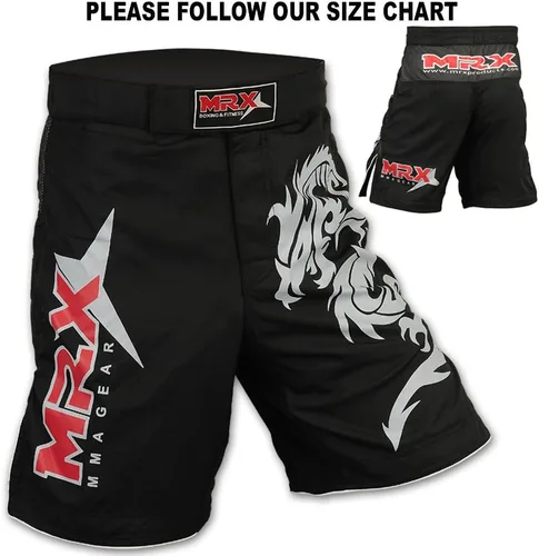Miniatura 6 de Pantalones cortos de entrenamiento MRX MMA Cage Fighting Grappling Artes marciales Boxeo Muay Thai Short.