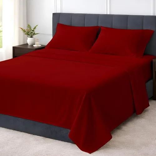 Shreem Linen Juego de sábanas tamaño individual de 4 piezas, 1800 ropa de cama ultrasuave de lujo hotelera, transpirable y refrescante, bolsillos