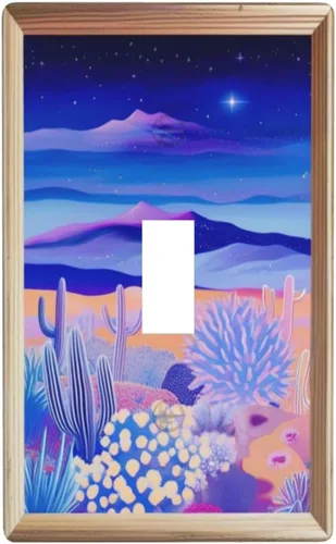 Miniatura 117 de BirdArt - Cubierta decorativa para interruptor de luz de 1 cuadrilla, placa de pared dúplex individual, placa frontal eléctrica para decoración