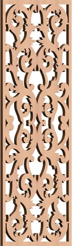 Miniatura 169 de Meadville Paneles decorativos de pared de madera con calado, 9 3/8 pulgadas de ancho x 24 3/8 pulgadas de alto x 1/4 de alto, aliso