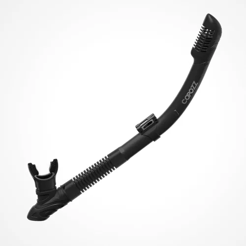 COPOZZ Snorkel seco, esnórquel de buceo para esnórquel, equipo de esnórquel con válvula seca superior y boquilla de silicona de grado alimenticio