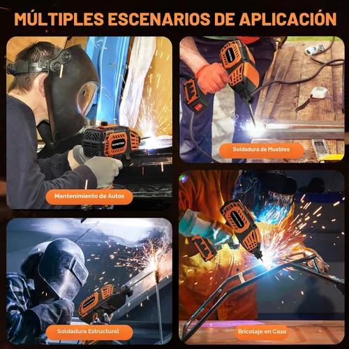 Miniatura 8 de Soldador portátil de mano, máquina de soldadura portátil de 110 V, inversor IGBT con 5 corrientes ajustables, pistola soldadora ARC se adapta a
