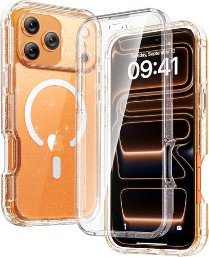 Miniatura 103 de Diaclara - Funda compatible con iPhone 11, carcasa resistente de cuerpo completo con protector de pantalla integrado sensible al tacto y Transparente