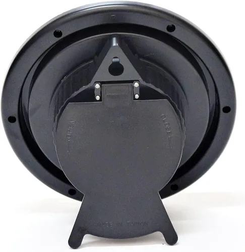 Miniatura 2 de Reloj resistente al agua de carcasa blanca perfecta, movimiento de barrido silencioso sin tictac, 6.5 pulgadas de diámetro, frente de vidrio ABS