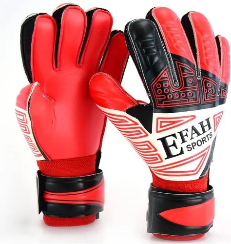 Miniatura 10 de Guantes de portero de fútbol para niños, jóvenes, guantes de portero de fútbol con protección para dedos y agarres dobles en la muñeca Verde