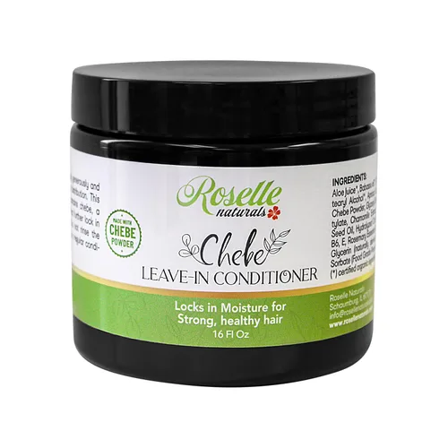 Miniatura 5 de Roselle Naturals Chebe Hair Leave In Conditioner Cream de 4 onzas, hecha con polvo de Chebe africano, aceite de chebé y aceite esencial de romero