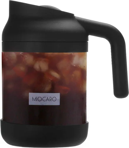 Miniatura 8 de SIXAQAUE - Cafetera helada de acero inoxidable, colador grande de 52 onzas, enfriador de té de jugo