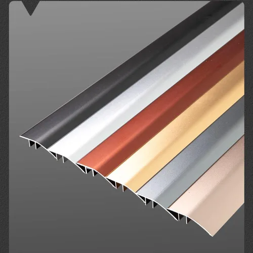 Miniatura 6 de Tira de umbral de transición de piso, 35 pulgadas por 1.693 in, borde de puerta de aluminio, reductor de umbrales de alfombra a azulejo (color : A)