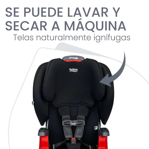 Miniatura 4 de Britax Grow with You ClickTight Asiento de Coche Arnés-2-Elevador, Elevador de Respaldo Alto 2-en-1, Contorno Negro