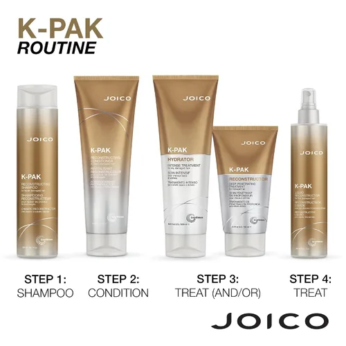 Miniatura 6 de Joico K-PAK - Champú reconstructor diario Para cabello dañado Repara daños y previene roturas Doble fuerza del cabello Aumenta el brillo
