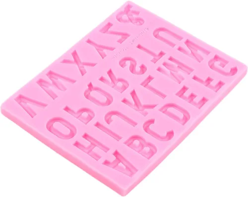 Miniatura 7 de ZiXiang Moldes de silicona para números, letras mayúsculas del alfabeto, moldes de chocolate para decoración de pasteles de azúcar, decoración