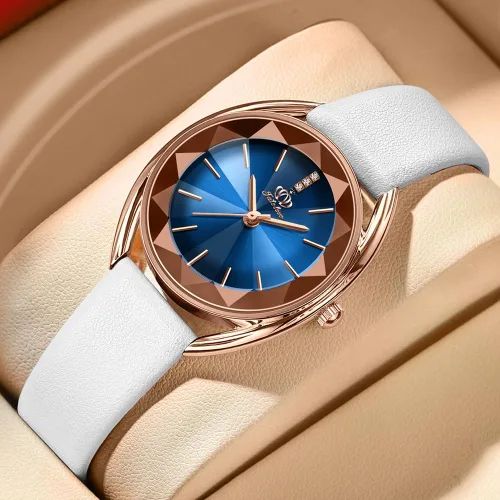 Miniatura 7 de Fate Love Relojes para mujer, reloj de pulsera para mujer, reloj de cuarzo de lujo, impermeable, correa de cuero, reloj delgado de diamante, reloj