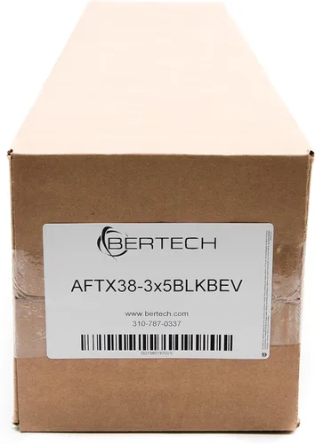 Miniatura 4 de Bertech Tapete antifatiga, 3 pies x 5 pies, negro, patrón texturizado, biselado en los cuatro lados