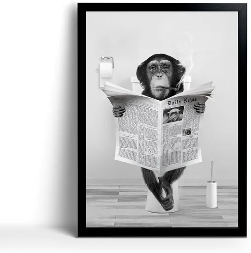 Miniatura 11 de Divertido arte de pared enmarcado de vaca de las tierras altas en bañera, lienzo blanco y negro, impresiones artísticas de pared de vaca, decoración