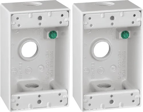 Miniatura 14 de SIGMA ENGINEERED SOLUTIONS 14250WH Caja de Salida Eléctrica de Metal, Resistente a la Intemperie, Protector de Enchufe y Receptáculo de Montaje