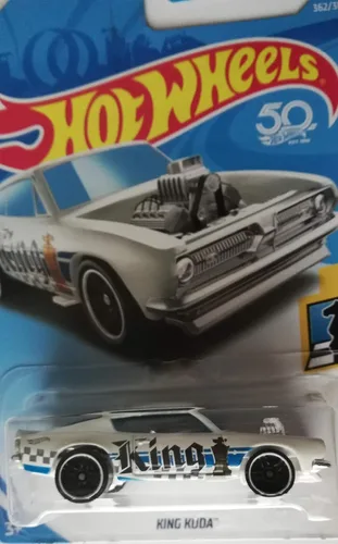 Miniatura 4 de Hot Wheels 2018 Checkmate King Kuda (King) 362/365, blanco