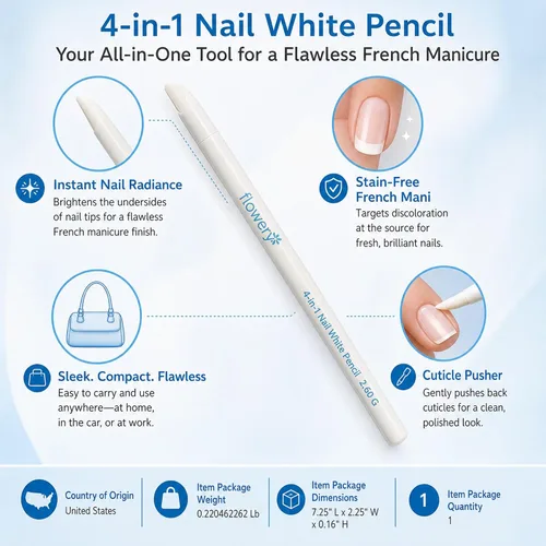 Miniatura 3 de Lápiz de uñas blanco