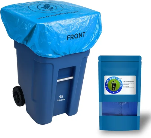 Miniatura 13 de Funda para bote de basura, bolsa eliminadora de olores con banda de goma elástica, elimina el olor de la basura, duradera, eficaz, sin productos