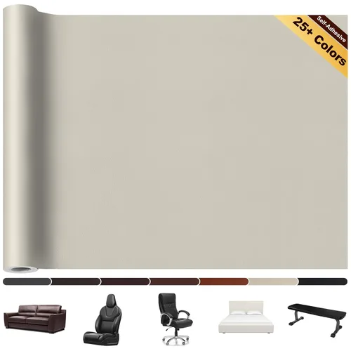 Miniatura 7 de Parche de reparación de cuero, 3.5 x 60 pulgadas, parches de cuero autoadhesivos grandes para muebles, sofás, asiento de automóvil, sillas