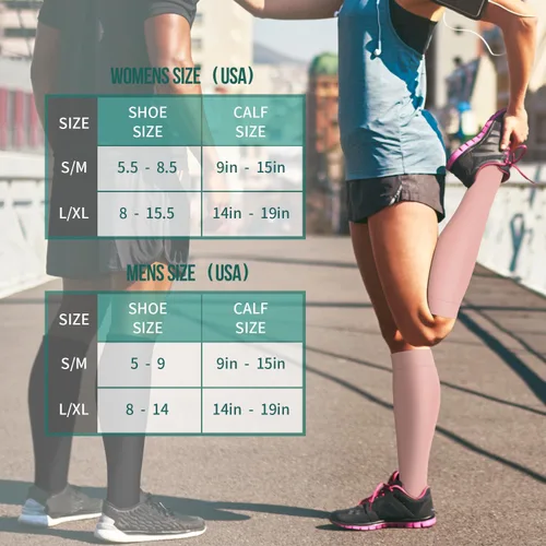 Miniatura 50 de Paquete de 3 pares de calcetines de compresión médica para mejorar la circulación de mujeres y hombres, para correr, hacer deporte y amamantar