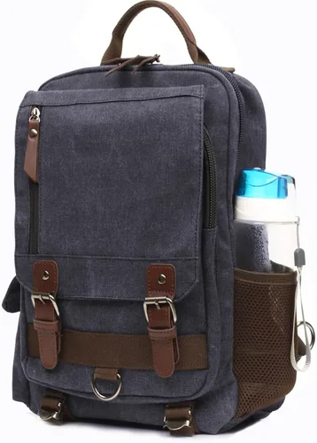 Miniatura 5 de Mygreen bolsa cruzada de lona, mochila de viaje