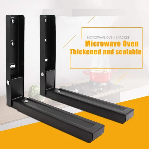Miniatura 3 de Soportes de montaje en pared para microondas, brazo plegable, ajustable, extensible, para colgar en la pared, soportes para microondas, soporte
