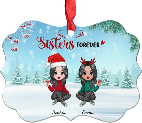 Miniatura 11 de Adorno de Bestie, Congrats On Being My Bettie You Lucky - Adorno de Navidad personalizado, regalos para alma gemela, árbol de Navidad colgante