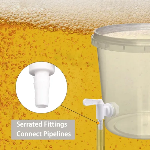 Miniatura 3 de Cubo de embotellado de repuesto para cerveza o refrescos, grifo fermentador para hacer vino y elaboración de cerveza casera, paquete de 3